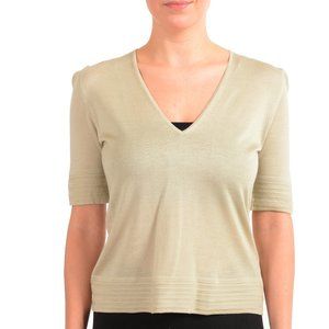 Malo Beige Knitted T-Shirt Top